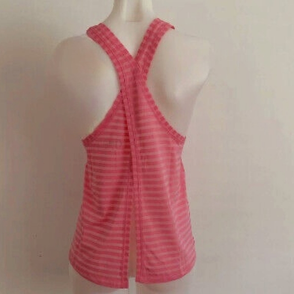 Zyia Pink Nimbus Split Back Active Wear Tank - Picture 3 of 10